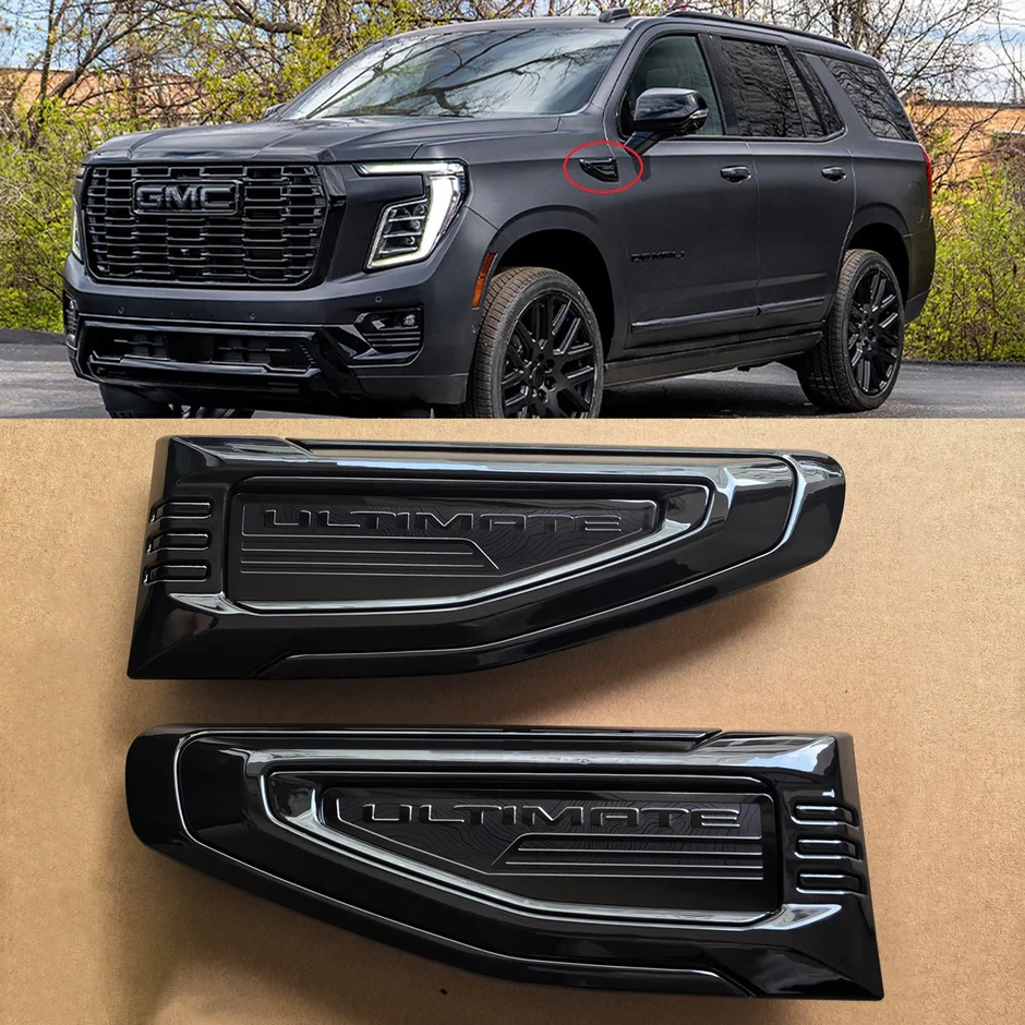 8 Emblem Sets for 2021–2026 GMC Yukon Denali Grille Tailgate Fender Vent - Image 17