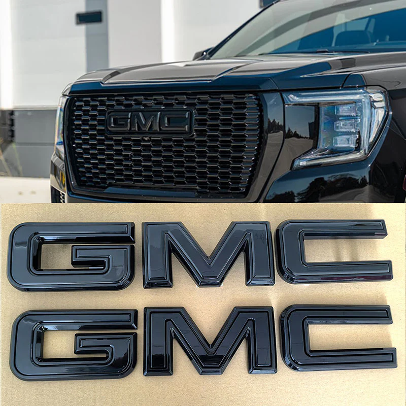2-Pack Grille & Rear Emblems for 2014-2026 GMC Sierra 1500 2015-2026 HD - Image 5