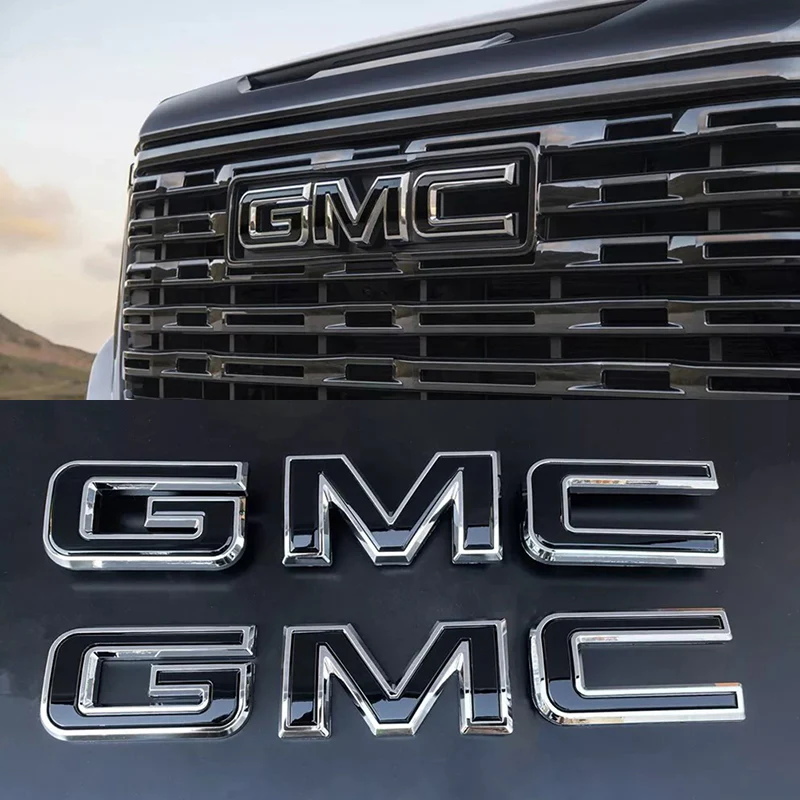 2-Pack Grille & Rear Emblems for 2014-2026 GMC Sierra 1500 2015-2026 HD - Image 7