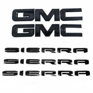 Emblem Sets Grille Rear & Lettering for 2019-26 GMC Sierra 1500 AT4 Denali SLE SLT - Image 5