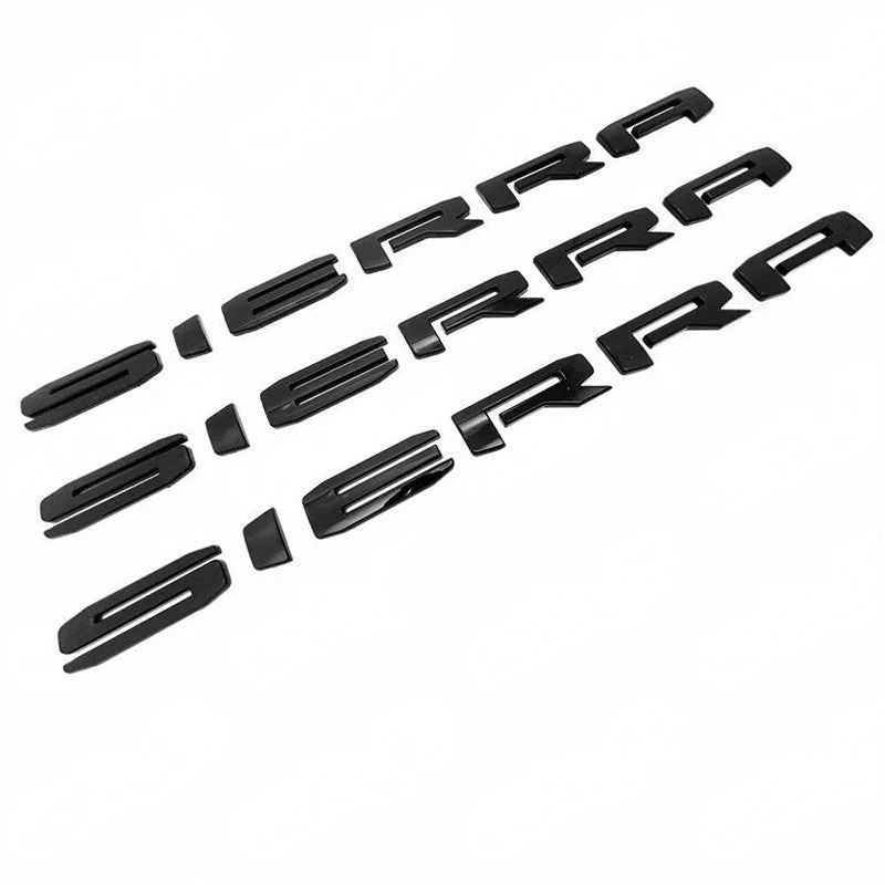 Emblem Sets Grille Rear & Lettering for 2019-26 GMC Sierra 1500 AT4 Denali SLE SLT - Image 14