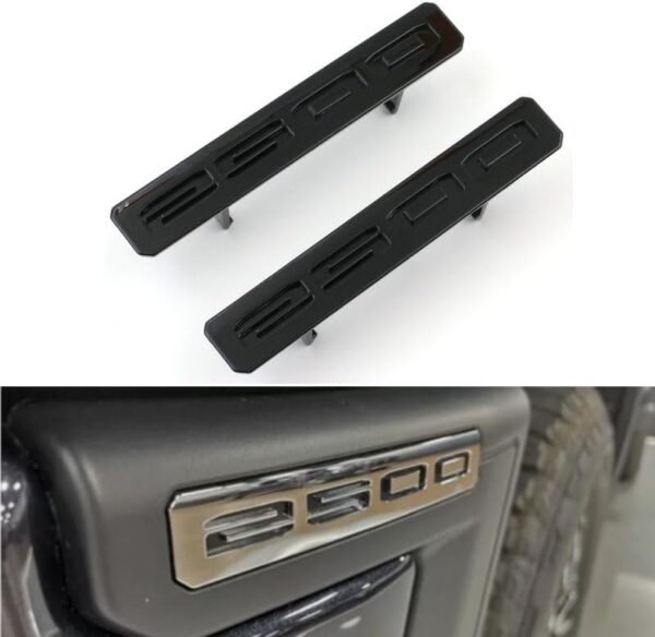Emblem Sets Grille Rear & Lettering for 2020-26 GMC Sierra HD AT4 Denali SLE SLT