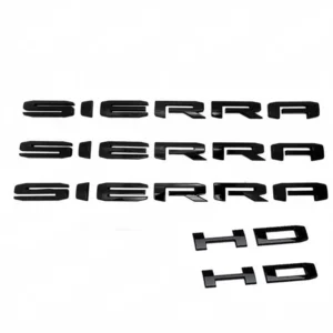 Emblem Sets Grille Rear & Lettering for 2020-26 GMC Sierra HD AT4 Denali SLE SLT - Image 9