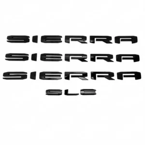 Emblem Sets Grille Rear & Lettering for 2019-26 GMC Sierra 1500 AT4 Denali SLE SLT - Image 10
