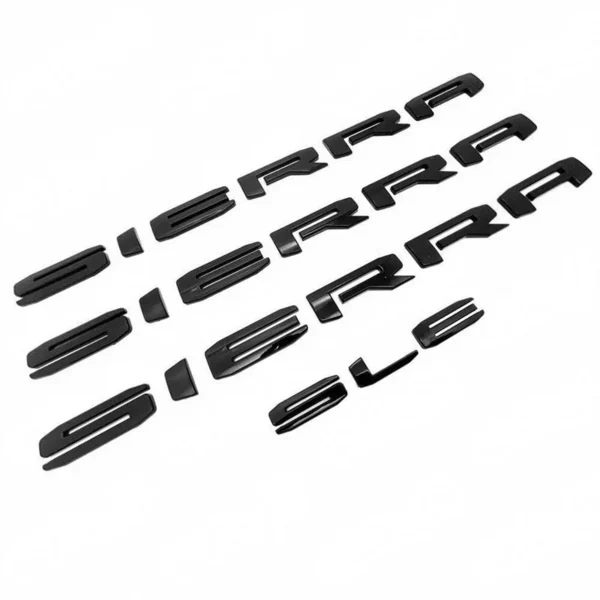 Emblem Sets Grille Rear & Lettering for 2019-26 GMC Sierra 1500 AT4 Denali SLE SLT