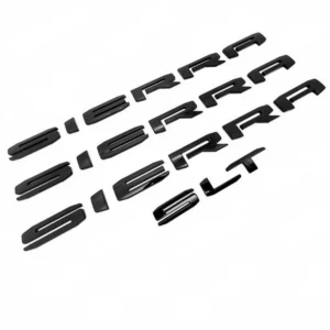 Emblem Sets Grille Rear & Lettering for 2019-26 GMC Sierra 1500 AT4 Denali SLE SLT - Image 13
