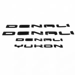 6 Emblem Sets Grille Rear & Lettering for 2021-2026 GMC Yukon Denali AT4 SLT - Image 8