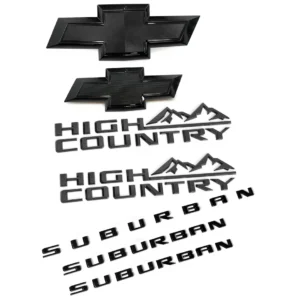 Emblem Sets for 2021-2026 Chevrolet Suburban High Country RST LT Badge Kits - Image 4