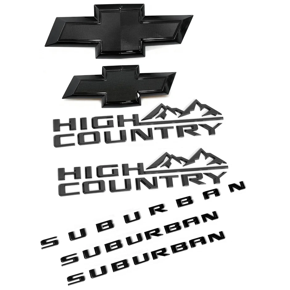 Emblem Sets for 2021-2026 Chevrolet Suburban High Country RST LT Badge Kits - Image 4