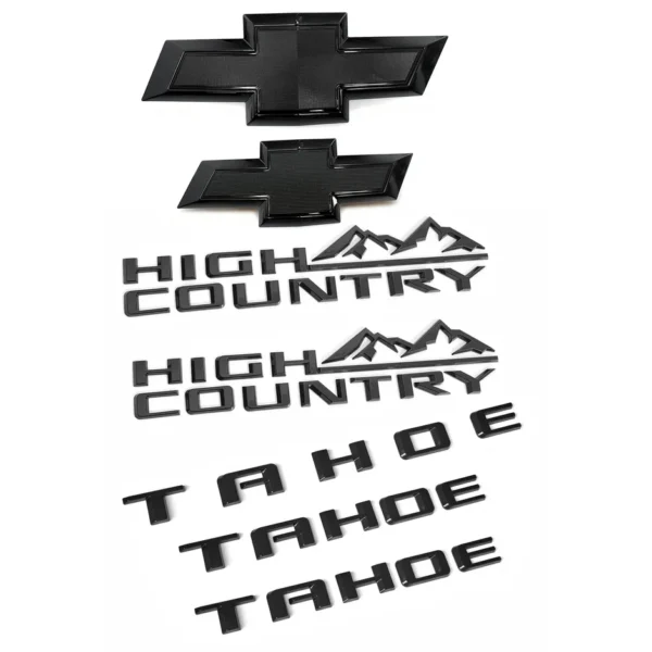 Emblem Sets for 2021-2026 Chevrolet Tahoe High Country RST LT Badge Kits