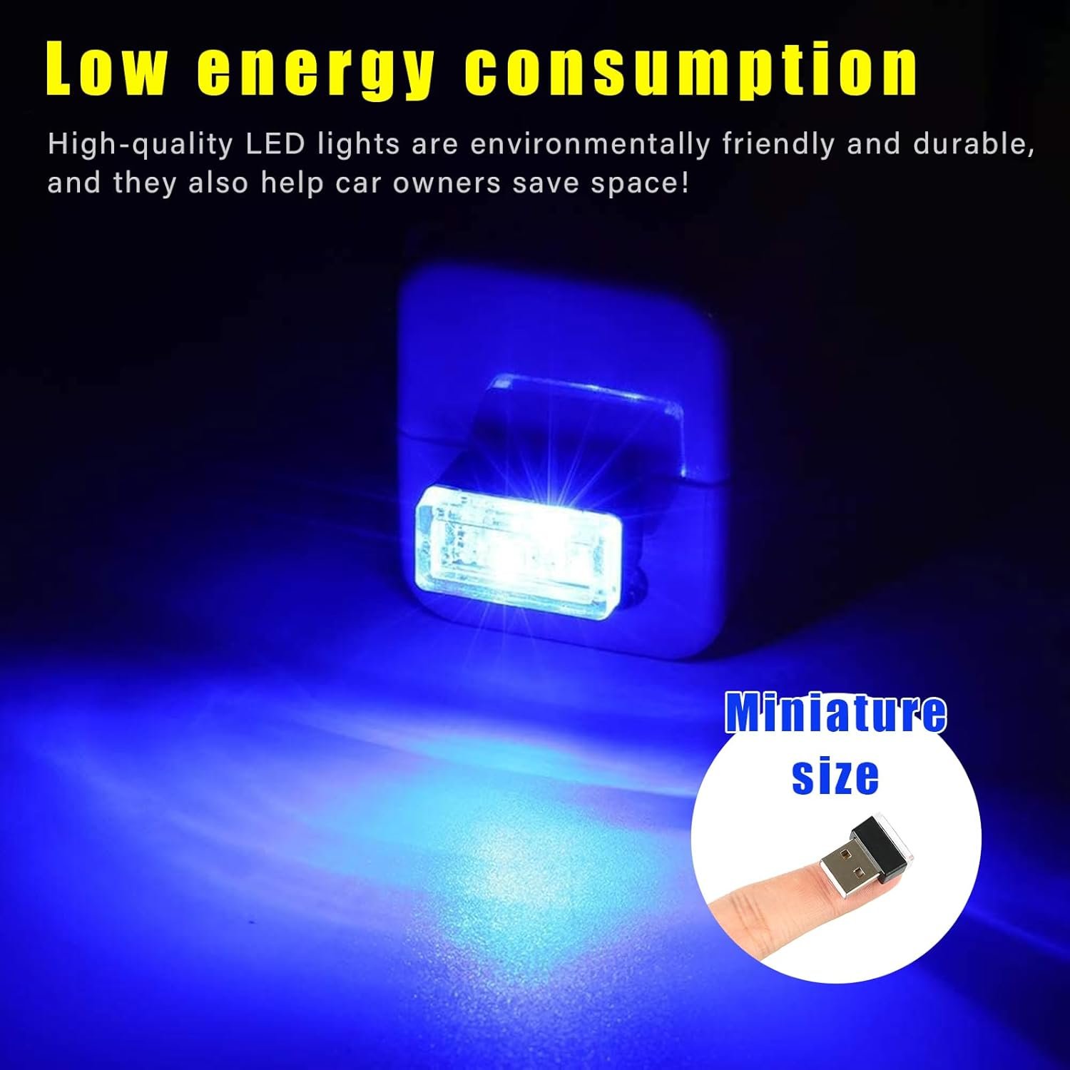 4 PCS USB LED Car Interior Atmosphere Lamp – Plug-in Ambient Lighting Kit - Image 10